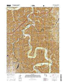 Devils Elbow Missouri Current topographic map, 1:24000 scale, 7.5 X 7.5 Minute, Year 2015