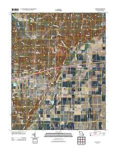Dexter Missouri Historical topographic map, 1:24000 scale, 7.5 X 7.5 Minute, Year 2012