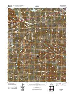 Dillon Missouri Historical topographic map, 1:24000 scale, 7.5 X 7.5 Minute, Year 2012