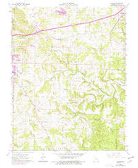 Dillon Missouri Historical topographic map, 1:24000 scale, 7.5 X 7.5 Minute, Year 1963