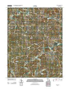 Dissen Missouri Historical topographic map, 1:24000 scale, 7.5 X 7.5 Minute, Year 2012