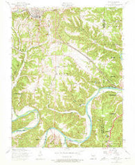 Dixon Missouri Historical topographic map, 1:24000 scale, 7.5 X 7.5 Minute, Year 1954