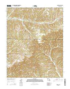 Dogwood Missouri Current topographic map, 1:24000 scale, 7.5 X 7.5 Minute, Year 2015