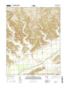 Dongola Missouri Current topographic map, 1:24000 scale, 7.5 X 7.5 Minute, Year 2015
