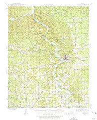 Doniphan Missouri Historical topographic map, 1:62500 scale, 15 X 15 Minute, Year 1939