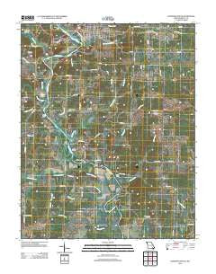 Doniphan South Missouri Historical topographic map, 1:24000 scale, 7.5 X 7.5 Minute, Year 2012