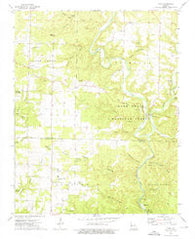 Dora Missouri Historical topographic map, 1:24000 scale, 7.5 X 7.5 Minute, Year 1973