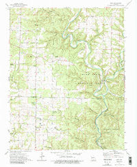 Dora Missouri Historical topographic map, 1:24000 scale, 7.5 X 7.5 Minute, Year 1973