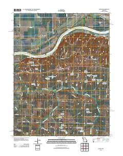 Dover Missouri Historical topographic map, 1:24000 scale, 7.5 X 7.5 Minute, Year 2012
