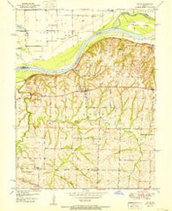 Dover Missouri Historical topographic map, 1:24000 scale, 7.5 X 7.5 Minute, Year 1951