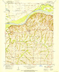 Dover Missouri Historical topographic map, 1:24000 scale, 7.5 X 7.5 Minute, Year 1951