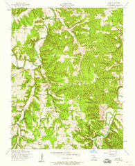 Drew Missouri Historical topographic map, 1:24000 scale, 7.5 X 7.5 Minute, Year 1954