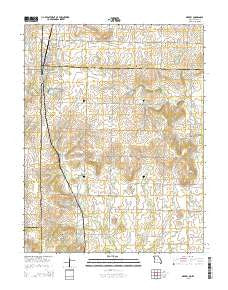 Drexel Missouri Current topographic map, 1:24000 scale, 7.5 X 7.5 Minute, Year 2015