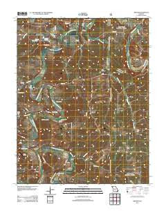 Drynob Missouri Historical topographic map, 1:24000 scale, 7.5 X 7.5 Minute, Year 2012