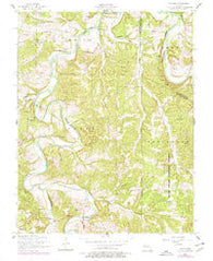Drynob Missouri Historical topographic map, 1:24000 scale, 7.5 X 7.5 Minute, Year 1954