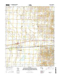 Dudley Missouri Current topographic map, 1:24000 scale, 7.5 X 7.5 Minute, Year 2015
