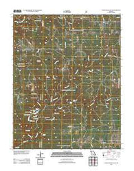 Dyestone Mountain Missouri Historical topographic map, 1:24000 scale, 7.5 X 7.5 Minute, Year 2012