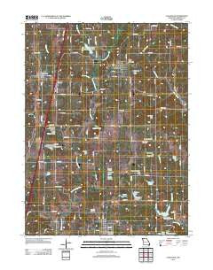 Eagleville Missouri Historical topographic map, 1:24000 scale, 7.5 X 7.5 Minute, Year 2012