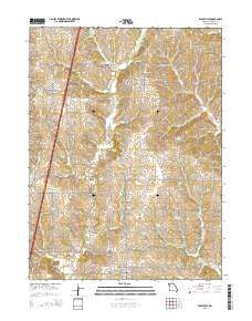 Eagleville Missouri Current topographic map, 1:24000 scale, 7.5 X 7.5 Minute, Year 2015