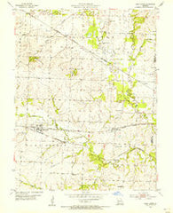 East Lynne Missouri Historical topographic map, 1:24000 scale, 7.5 X 7.5 Minute, Year 1954