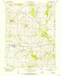 East Lynne Missouri Historical topographic map, 1:24000 scale, 7.5 X 7.5 Minute, Year 1954