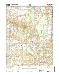 East Lynne Missouri Current topographic map, 1:24000 scale, 7.5 X 7.5 Minute, Year 2014