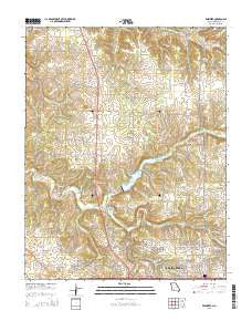 Ebenezer Missouri Current topographic map, 1:24000 scale, 7.5 X 7.5 Minute, Year 2015