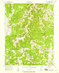 Edgar Springs Missouri Historical topographic map, 1:24000 scale, 7.5 X 7.5 Minute, Year 1954