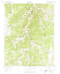 Edgar Springs Missouri Historical topographic map, 1:24000 scale, 7.5 X 7.5 Minute, Year 1954