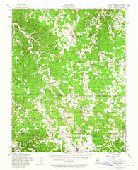 Edgar Springs Missouri Historical topographic map, 1:62500 scale, 15 X 15 Minute, Year 1954