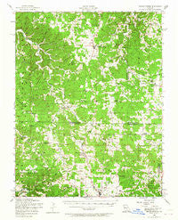 Edgar Springs Missouri Historical topographic map, 1:62500 scale, 15 X 15 Minute, Year 1954