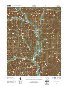 Edgehill Missouri Historical topographic map, 1:24000 scale, 7.5 X 7.5 Minute, Year 2012