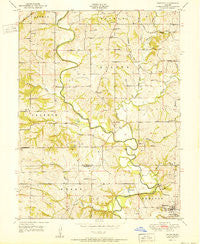Edgerton Missouri Historical topographic map, 1:24000 scale, 7.5 X 7.5 Minute, Year 1951