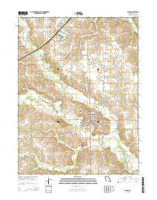 Edina Missouri Current topographic map, 1:24000 scale, 7.5 X 7.5 Minute, Year 2015