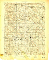 Edina Missouri Historical topographic map, 1:125000 scale, 30 X 30 Minute, Year 1903