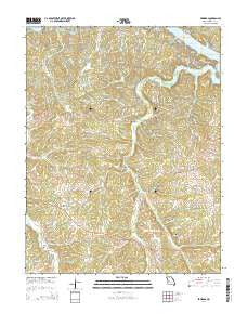 Edwards Missouri Current topographic map, 1:24000 scale, 7.5 X 7.5 Minute, Year 2014