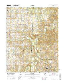 El Dorado Springs North Missouri Current topographic map, 1:24000 scale, 7.5 X 7.5 Minute, Year 2015