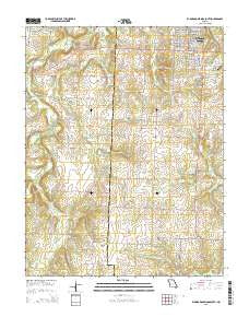 El Dorado Springs South Missouri Current topographic map, 1:24000 scale, 7.5 X 7.5 Minute, Year 2015