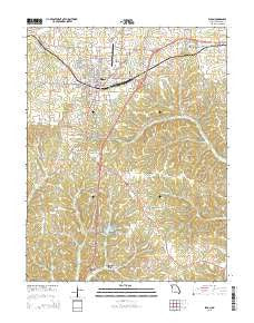 Eldon Missouri Current topographic map, 1:24000 scale, 7.5 X 7.5 Minute, Year 2015