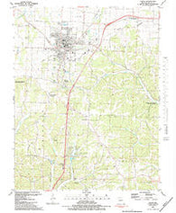 Eldon Missouri Historical topographic map, 1:24000 scale, 7.5 X 7.5 Minute, Year 1983