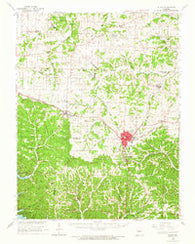 Eldon Missouri Historical topographic map, 1:62500 scale, 15 X 15 Minute, Year 1960