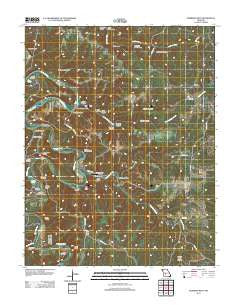 Eldridge West Missouri Historical topographic map, 1:24000 scale, 7.5 X 7.5 Minute, Year 2012