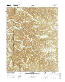 Eldridge West Missouri Current topographic map, 1:24000 scale, 7.5 X 7.5 Minute, Year 2015