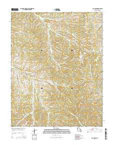 Elk Creek Missouri Current topographic map, 1:24000 scale, 7.5 X 7.5 Minute, Year 2015