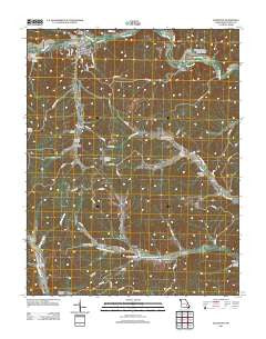Ellington Missouri Historical topographic map, 1:24000 scale, 7.5 X 7.5 Minute, Year 2011