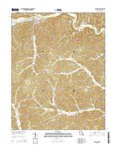 Ellington Missouri Current topographic map, 1:24000 scale, 7.5 X 7.5 Minute, Year 2015