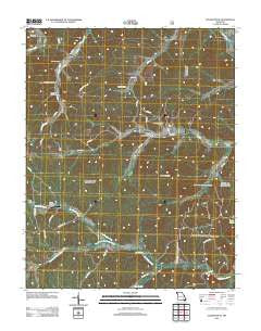 Ellington SE Missouri Historical topographic map, 1:24000 scale, 7.5 X 7.5 Minute, Year 2012