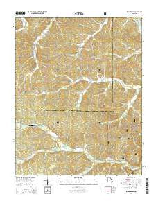 Ellington SE Missouri Current topographic map, 1:24000 scale, 7.5 X 7.5 Minute, Year 2015