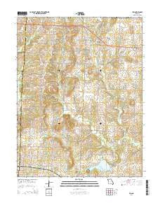 Elm Missouri Current topographic map, 1:24000 scale, 7.5 X 7.5 Minute, Year 2014