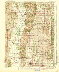 Elmer Missouri Historical topographic map, 1:62500 scale, 15 X 15 Minute, Year 1942